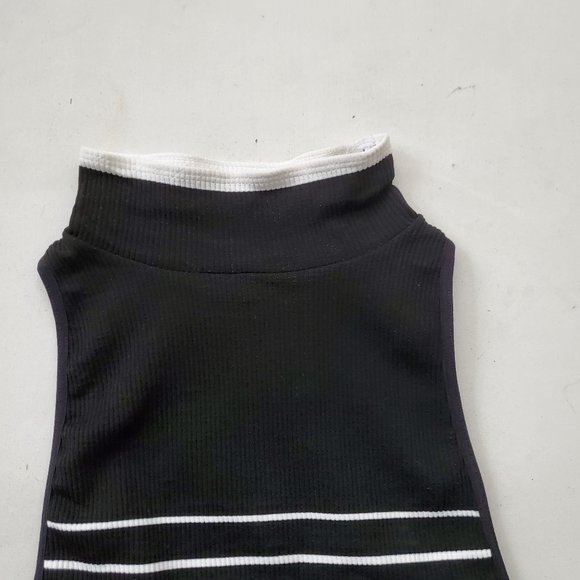 FREE PEOPLE HIGH FIVE STRIPED MOCK NECK TOP - Picture 3 of 6